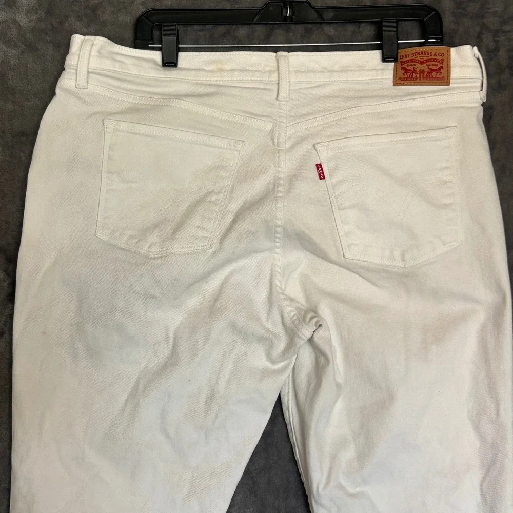 Levis Classic Straight Jeans Mens 34x30 Off White Cream Denim Pants 39250-0049